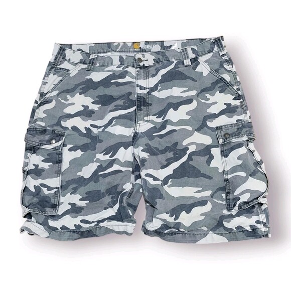 Carhartt Other - Carhartt Gray Camo Cargo Shorts Relaxed Fit Bottoms Men’s Size 42 100279-071
